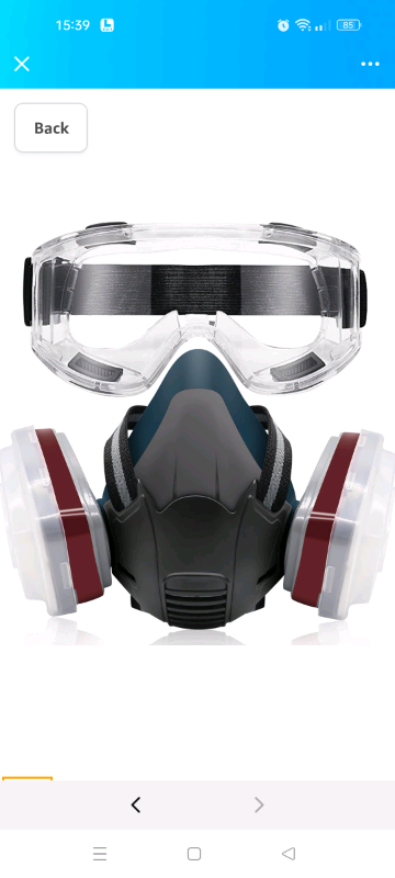 image for  Respirator Mask with Filters,Reusable Respirators Half Facepiece Cove