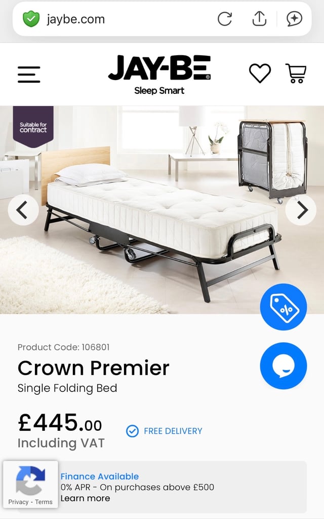 Jay-Be Crown Premier Folding Bed