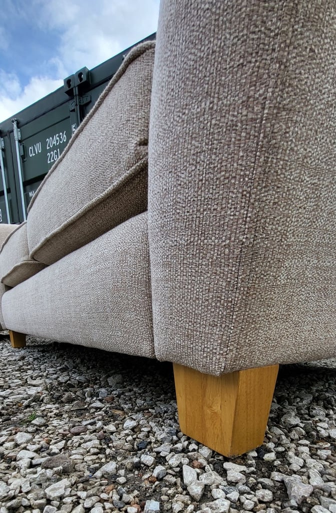 Beige 3 seater sofas x 2 DELIVERY AVAILABLE