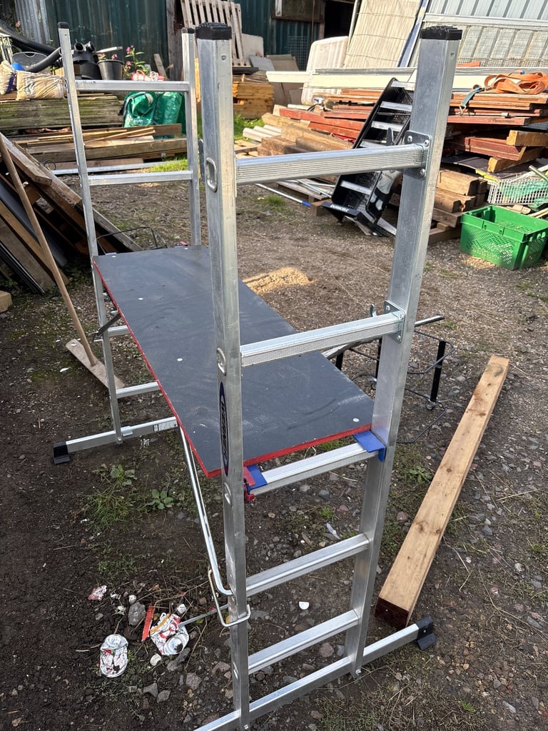Werner Adjustable Work Platform / Mini Scaffold – Heavy Duty & Versatile