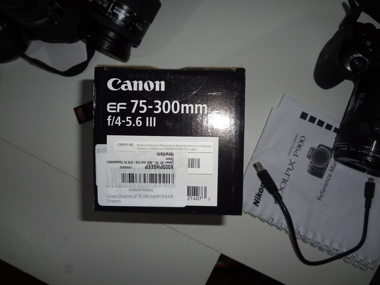 Canon EF 75 - 300mm  III boxed. for all EOS cameras