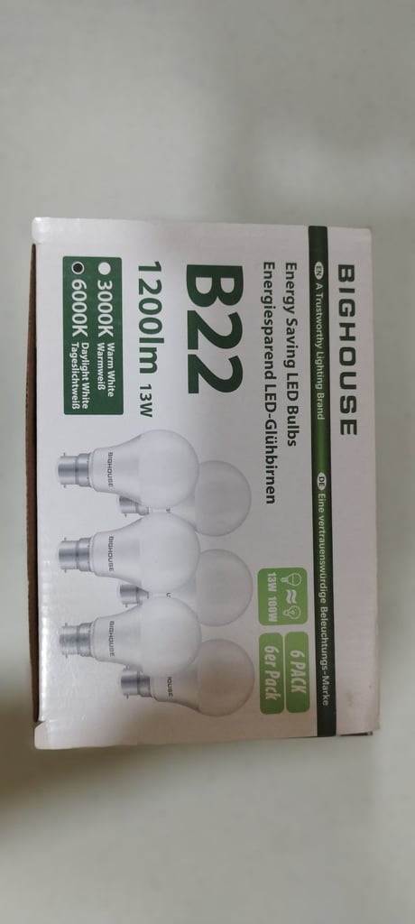 image for B22 1200lm 13W Energy Saving LED Bulbs