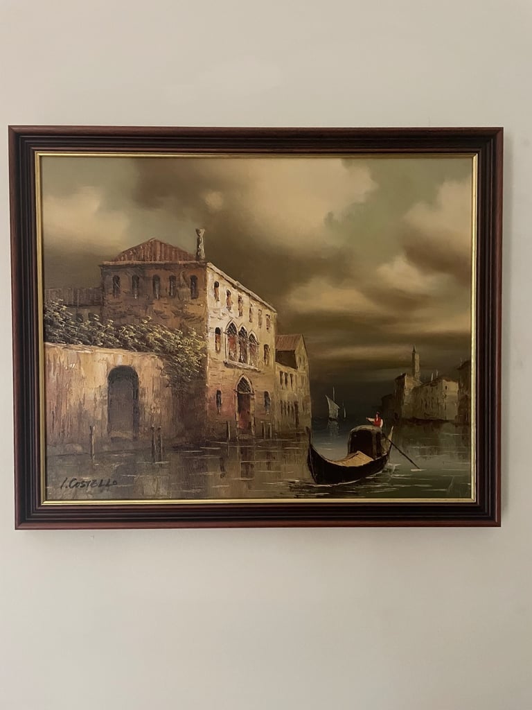Venetian scene oil painting 