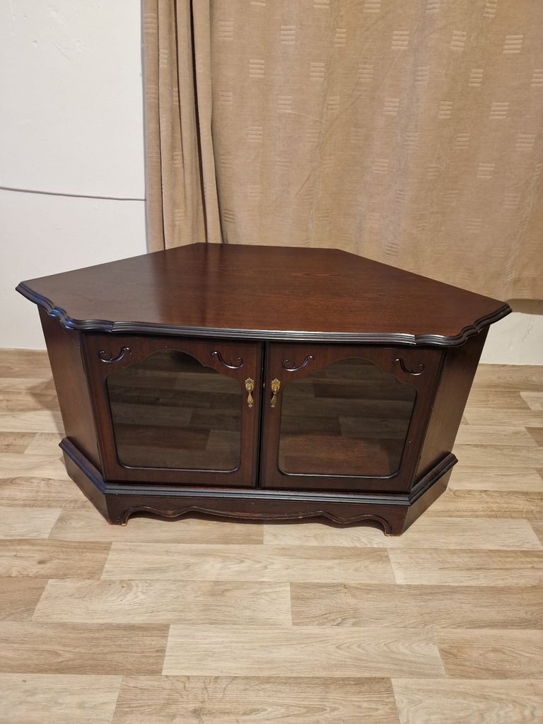 image for Tv cabinet and cupboard wooden corner Rossmore Furniture