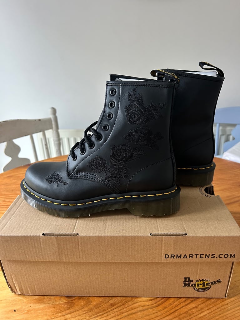 image for 1460 Vonda Floral Dr Marten Black Boots