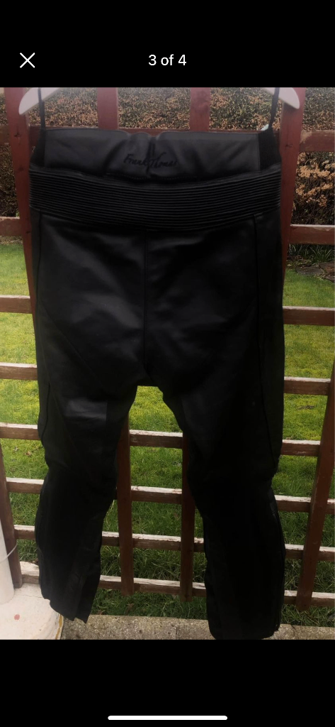 Motorbike Frank Thomas Leather Trousers size 14