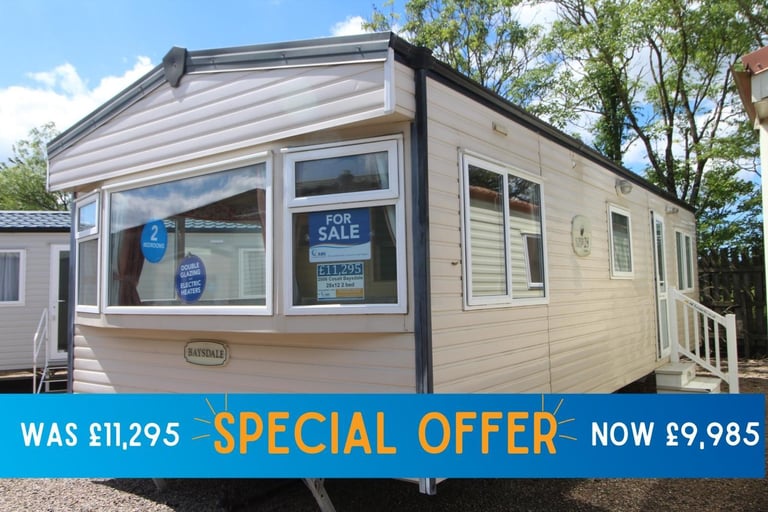 Cosalt Baysdale 28x12 2 bed 2006 preowned static caravan for sale offsite