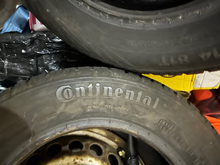 Continental tyres 165/70/14 x2 new 