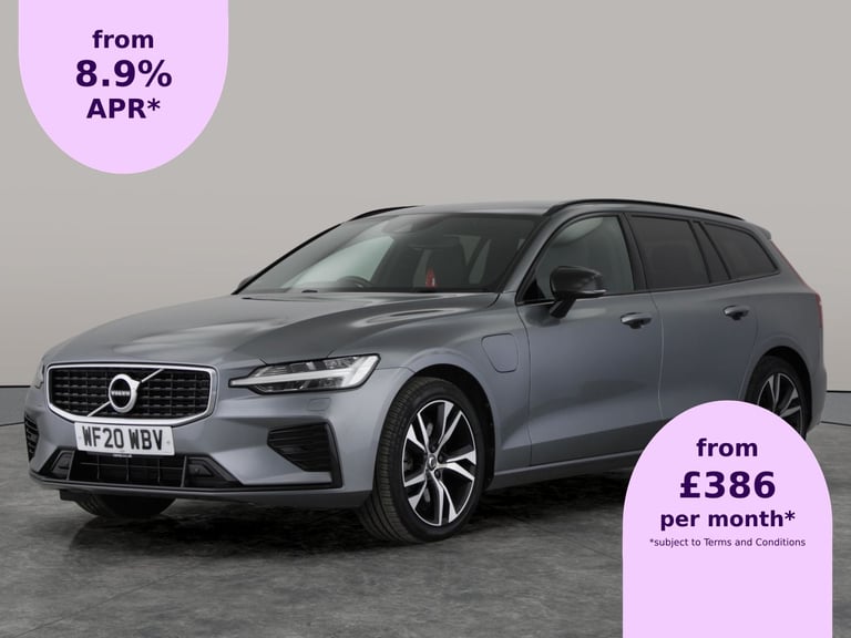 2020 Volvo V60 2.0h T8 Twin Engine 11.6kWh R-Design Plus Estate 5dr Petrol Plug-in Hybrid  Estate...