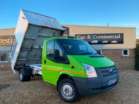 2013 63 FORD TRANSIT T460 2.2 TDCI 155 BHP LWB HI SIDED CAGED TIPPER COUNCIL OWN