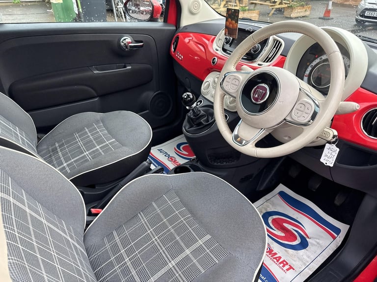 2016 Fiat 500 1.2 Lounge Euro 6 (s/s) 3dr HATCHBACK Petrol Manual