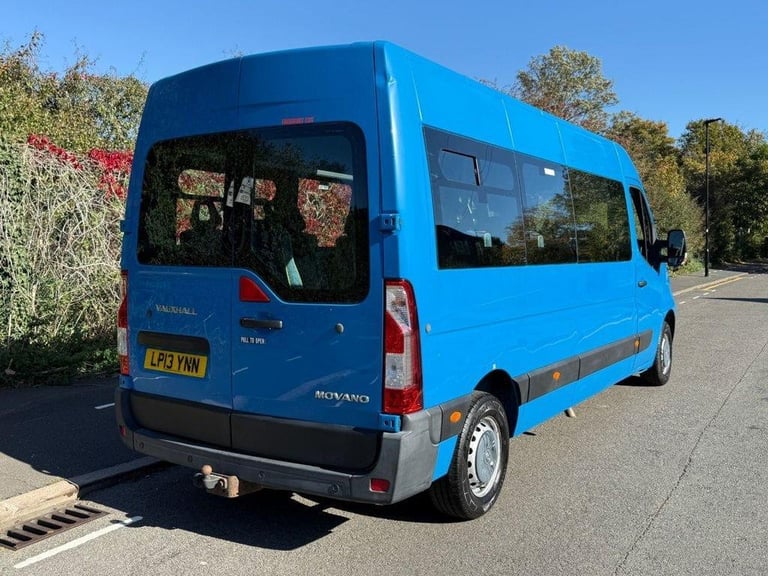 2013 13 VAUXHALL MOVANO 2.3 CDTI 3500 125BHP TECSHIFT/AUTO 17 SEATER LWB L3 H2 M