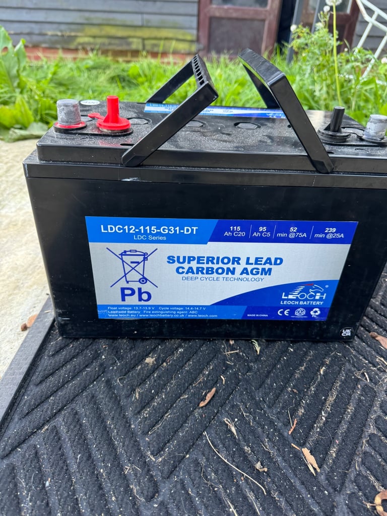 100ah lesuire battery as new 