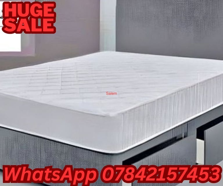 image for new small double bedframe single double bed with mattress 