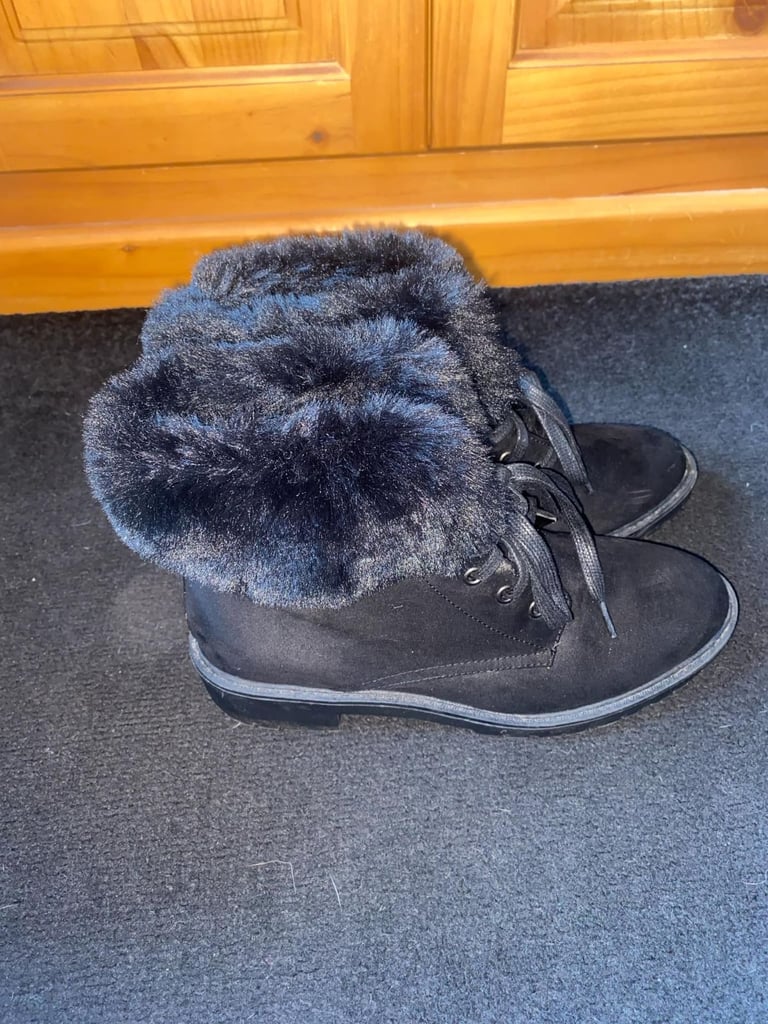 Fluffy boots