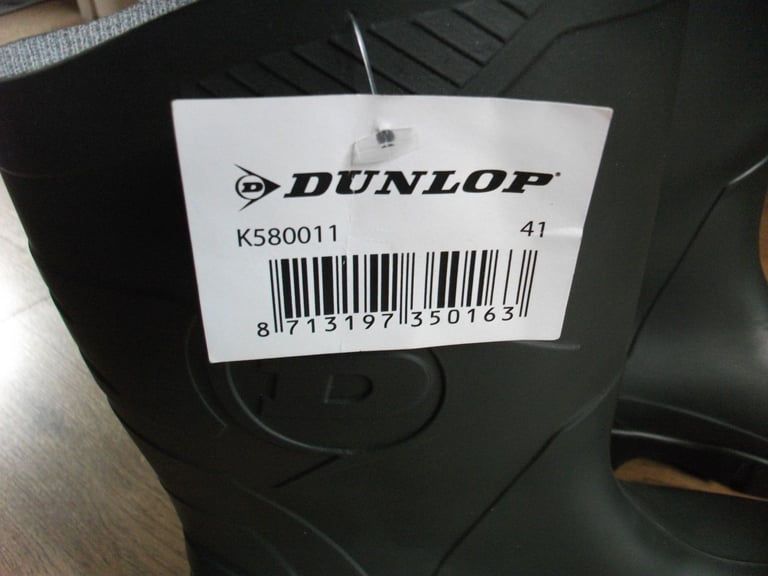 DUNLOP Dee Calf K580011 Green PVC Half Wellington size uk 7