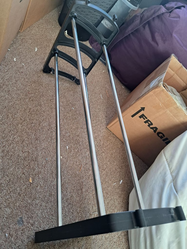 image for Collapsible shoe rack black and silver