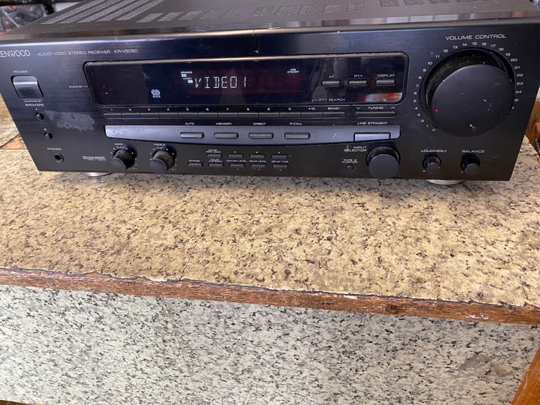KENWOOD KR-V6050 280WATTS AUDIO VIDEO SURROUND SOUND AMPLIFIER 