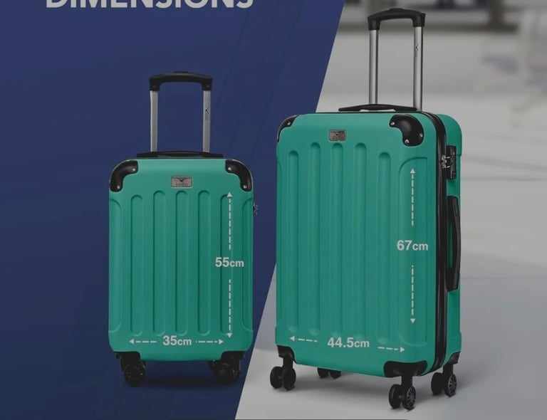 A new still boxed 2 pcs hard shell Suitcases 24inch and 20inch in 