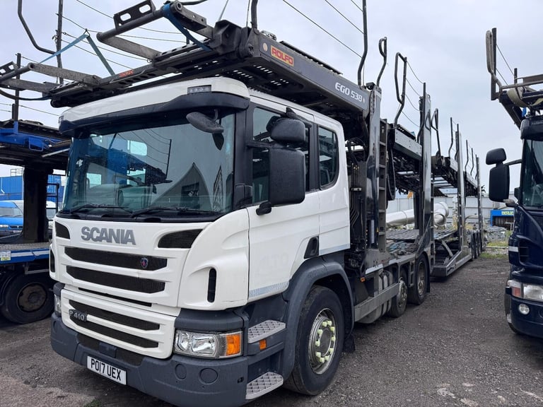 2017 Scania P410 + Rolfo Ego 538 Car Transporter Trailer. MOT'd- Ready to work.