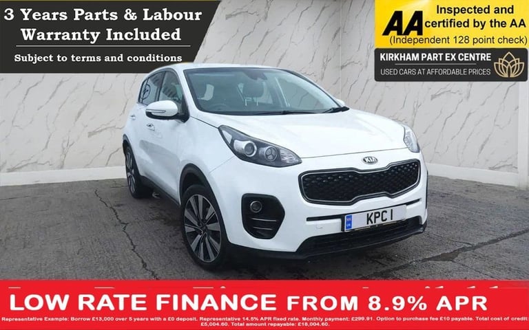 2017 Kia Sportage 1.7 CRDi 3 SUV 5dr Diesel Manual Euro 6 (s/s) (114 bhp) ***DRIVE AWAY TODAY EST...