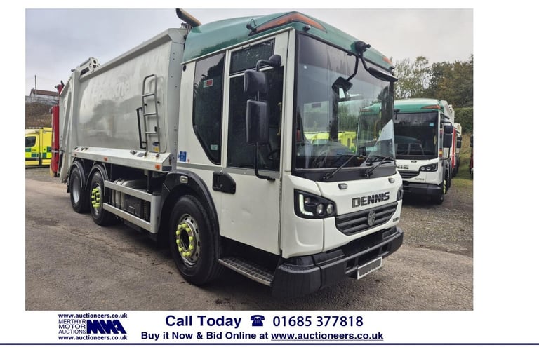 2016 Dennis Elite 6X2 AUTO 26 TON MID STEER REFUSE C/W BIN LIFT (EURO 6) NA Diesel Automatic