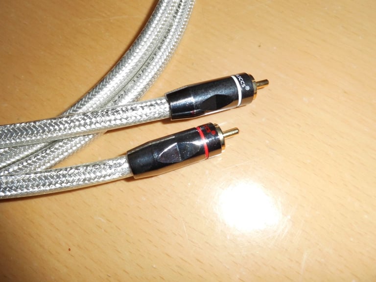 van damme silver plated 1m interconnect lead
