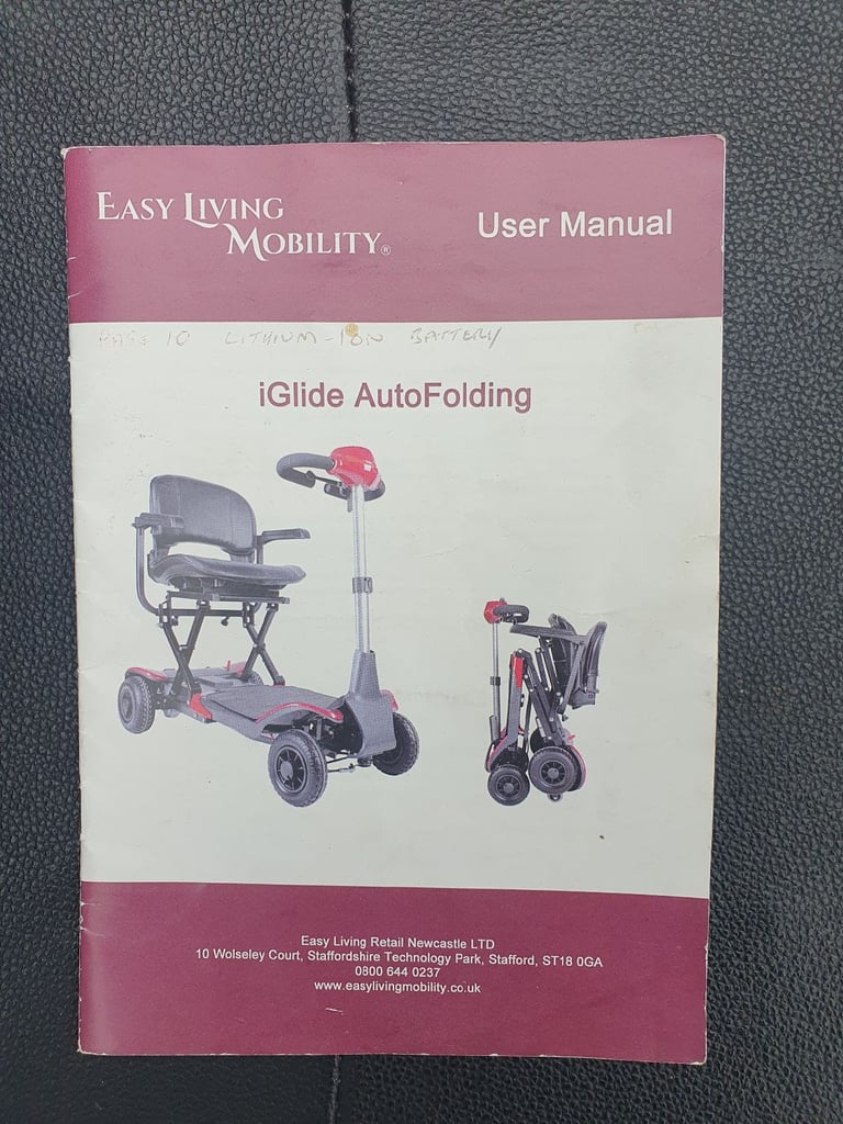 Auto folding mobility scooter