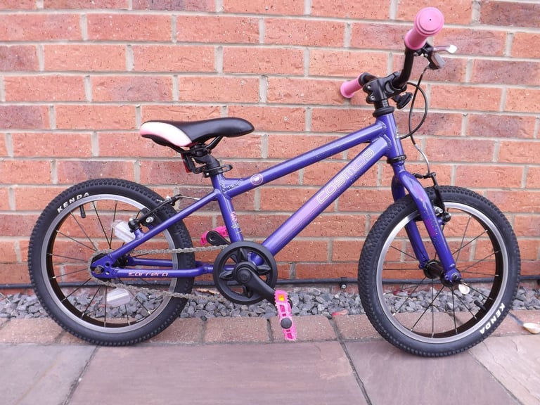 Carrera Cosmos Kids Bike - 16" Wheel - Purple / Pink