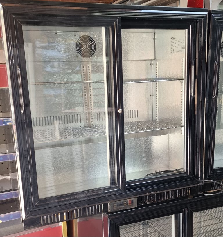 image for NEW GRADED COMMERCIAL UNDERCOUNTER DRINKS DISPLAY COOLER SLIDING DOORS FULLY WORKING 