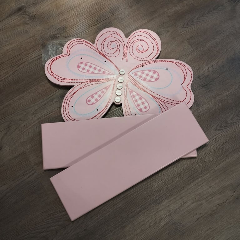image for Next pink butterfly shelf 