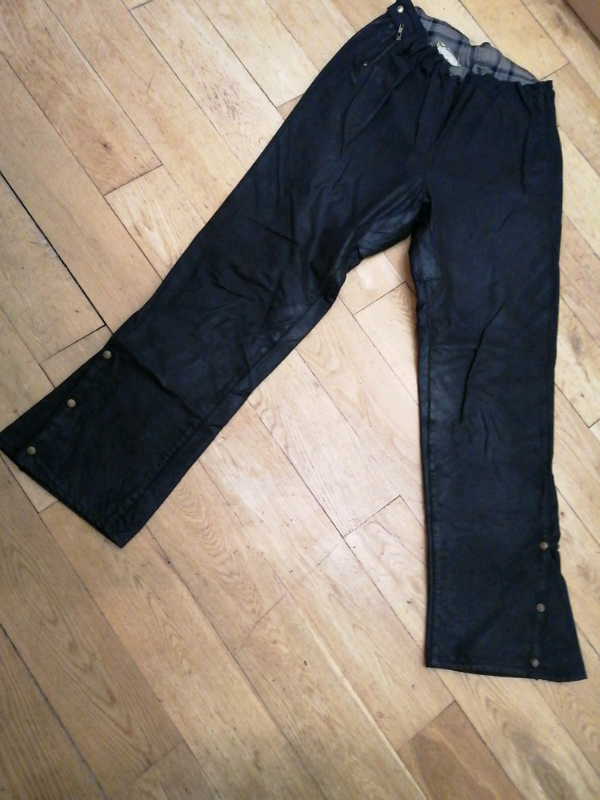 image for Motorcycle Wax cotton trousers. 