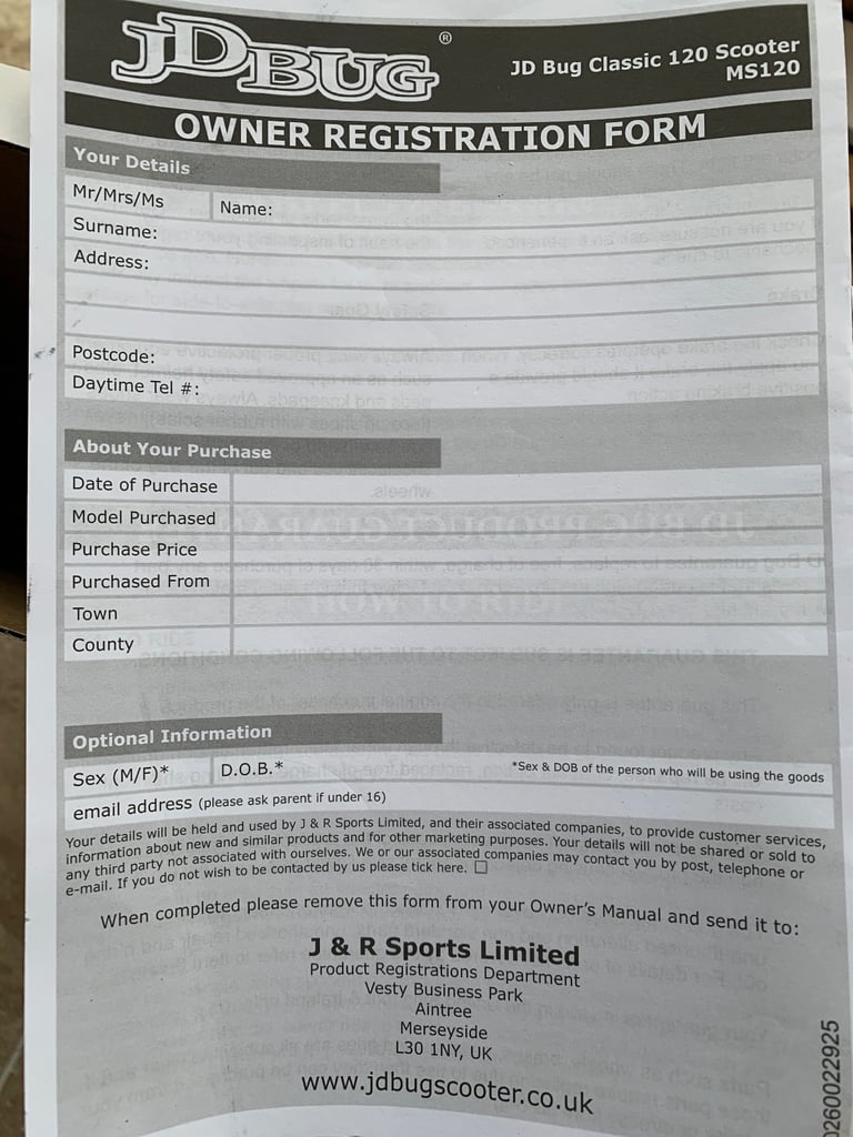 Classic Street 120 Series SCOOTER with original Box