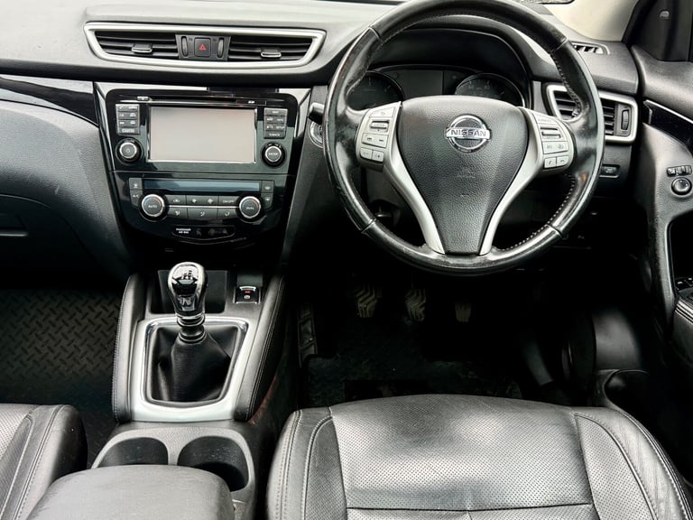 2016 NISSAN QASHQAI 1.5 DCI TEKNA 5DR BLACK PAN-ROOF HEATED LEATHER DIESEL