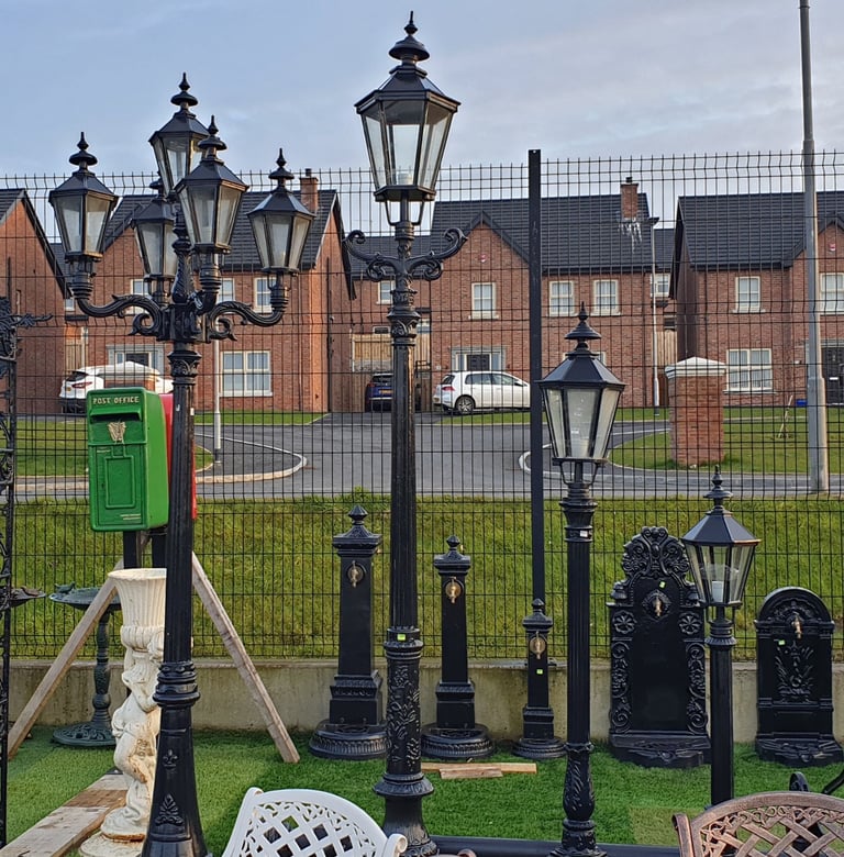 New Cast aluminium garden lamps lights