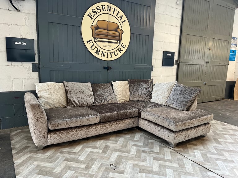 Sofology Crushed L shape sofa, FREE DELIVERY 