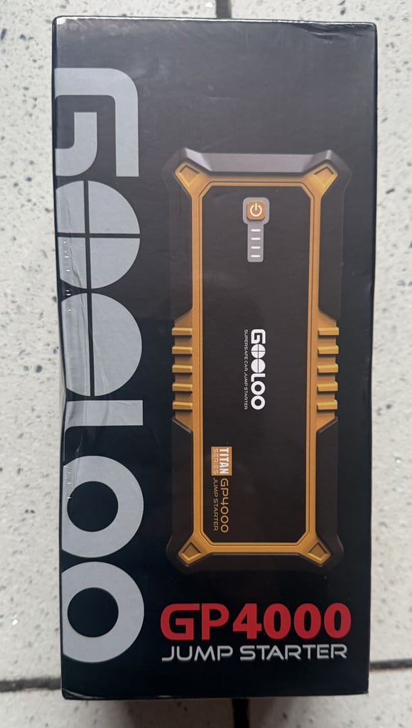 image for JUMP START 12V NEW SEALED GOOLOO GP4000 BATTERY CHARGER ONLY £75 CAN POST