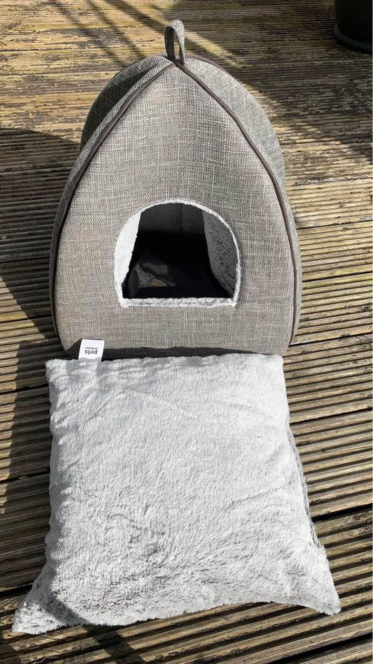 Luxury Igloo Cat/small Animal Bed Grey