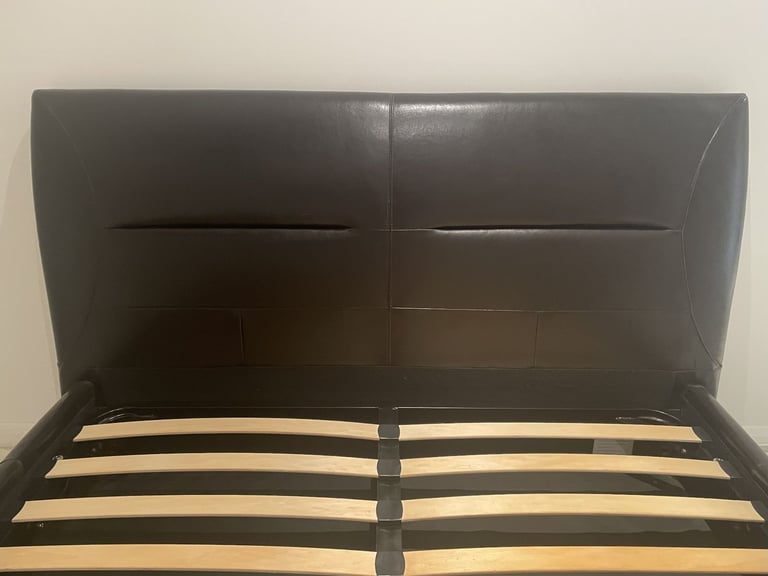 King Size Faux Leather Ottoman Bed Frame