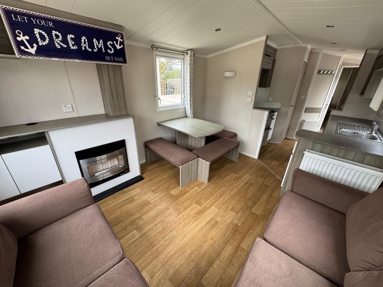 Double Glazed and Central Heated 2 Bed 10ft Wide Static Caravan For Private Land