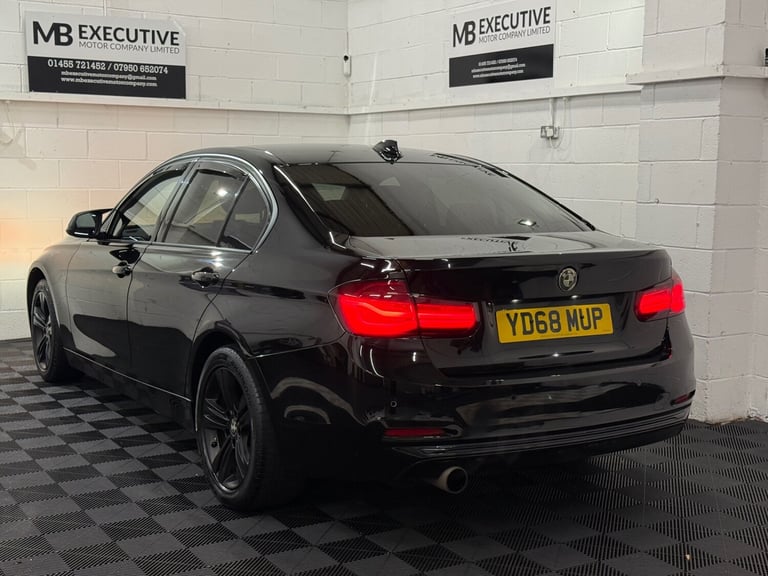 2018 68 BMW 318i 1.5 SPORT PETROL AUTOMATIC 134BHP BLACK EURO 6