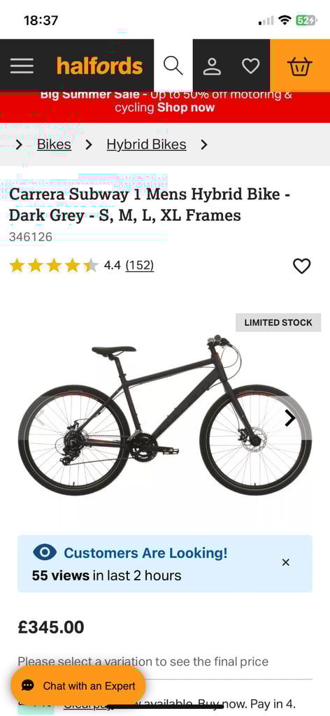 Quality Carrera 1 hybrid bike