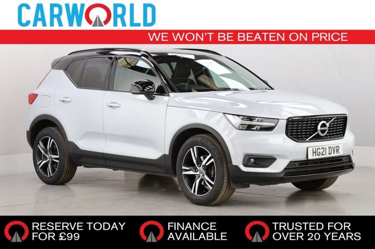 2021 Volvo XC40 1.5 T3 R-Design SUV 5dr Petrol Auto Euro 6 (s/s) (163 ps) ESTATE Petrol Automatic