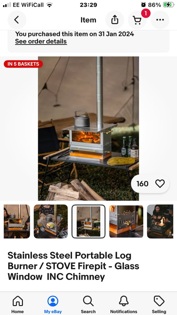 Brand new log burners 