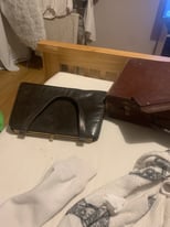Three vintage leather bags 