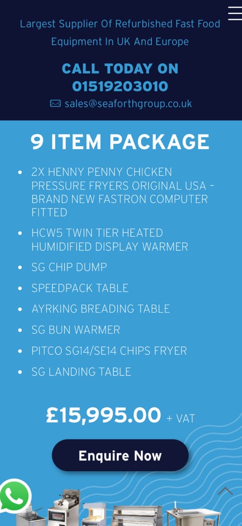 image for Henny Penny ORIGINAL Chicken Shop Equipment 9 x Items package set deal FREE UK Delivery/ Warranty 