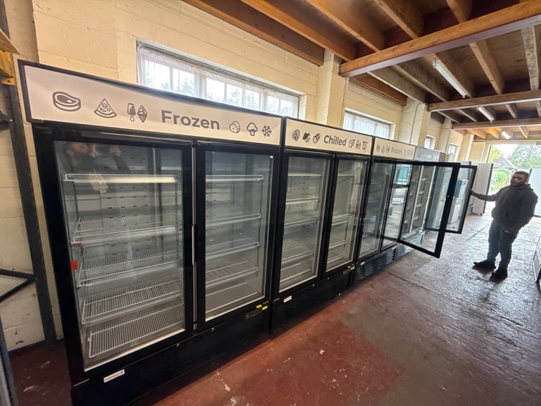 Commercial upright display fridge or freezer display cafe shop supermarket 