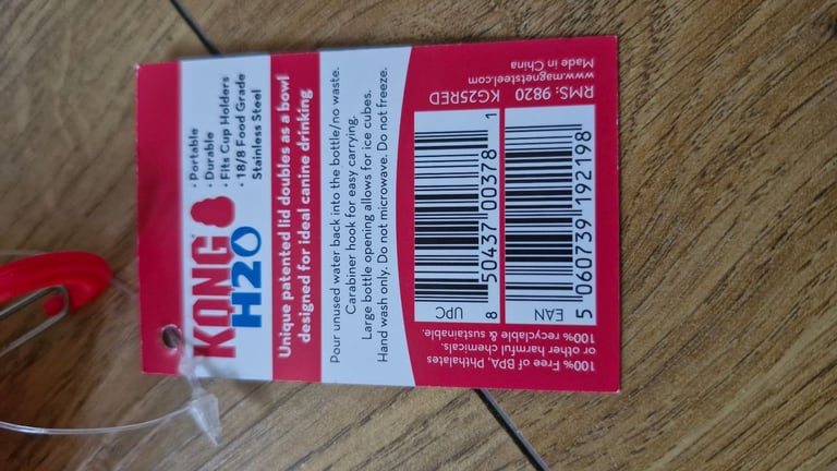 Kong h2o water bottle