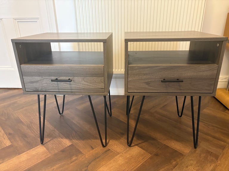 Stunning High Quality bedside tables (Slate Grey)
