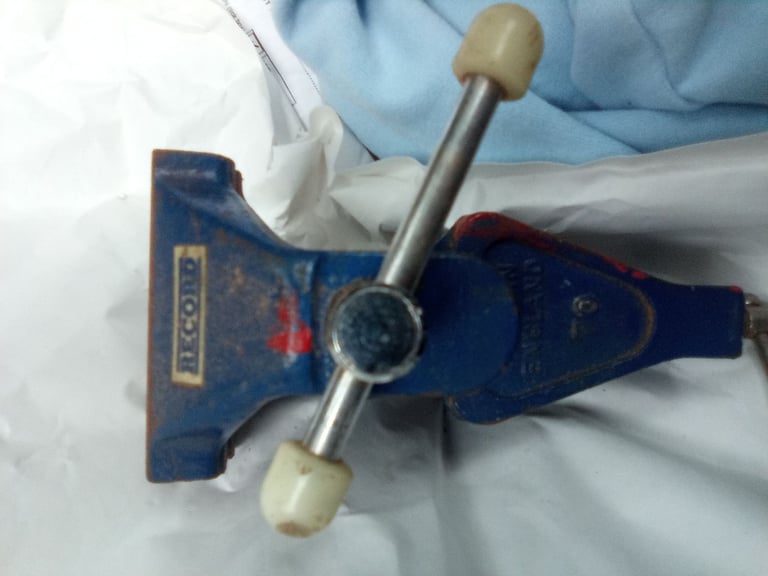 Vintage record clamp on vice